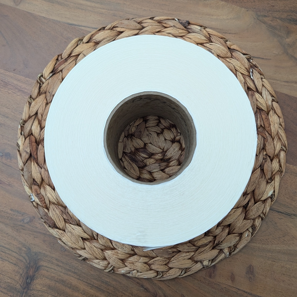 Natural Woven Basket with Cream Lid